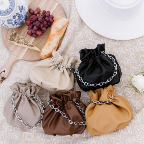 EUC_Small Taupe Singed Handbag/CrossBody - Picture 2 of 13